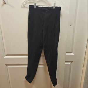 Black Pull On Schooling Breeches